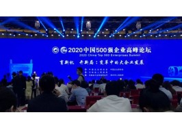 再获殊荣！云顶国际APP-中国有限公司荣膺“2020中国制造业企业500强”！